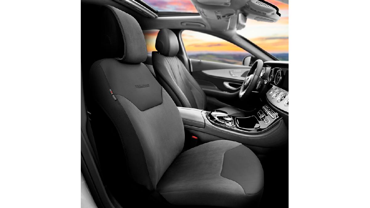 Housse+protection+de+si%C3%A8ge+universel+%27Exclusive%27+en+Su%C3%A8de%2FCuir+Noir+-+1+pi%C3%A8ce